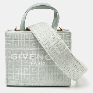 Givenchy Green Signature Canvas and Leather Tote, Tote Handbags - Luxury Closet catalog