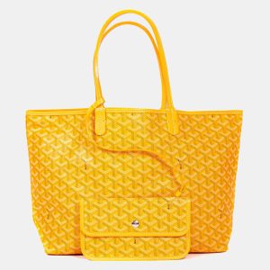 Goyard Yellow Goyardine Coated Canvas and Leather Saint Louis PM Tote, Tote Handbags - Luxury Closet catalog
