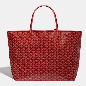 Goyard Red Goyardine Coated Canvas and Leather Saint Louis GM Tote, Tote Handbags - Luxury Closet catalog