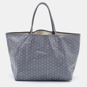 Goyard Grey Goyardine Coated Canvas and Leather Saint Louis GM Tote, Tote Handbags - Luxury Closet catalog