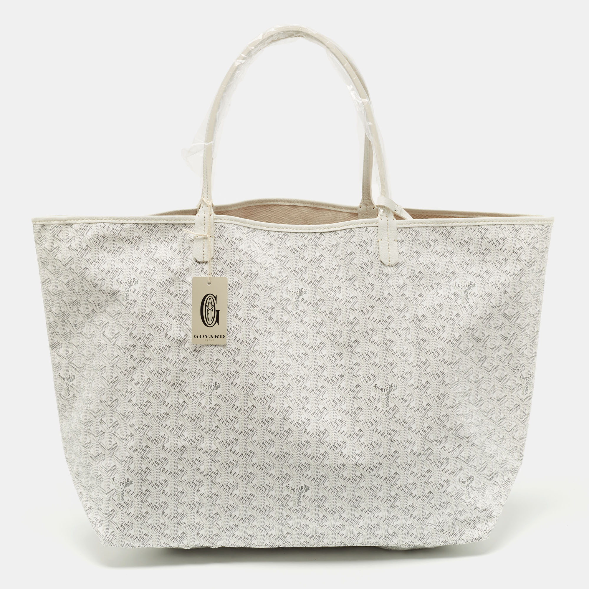 Goyard White Goyardine Coated Canvas and Leather Saint Louis GM Tote, Tote Handbags - Luxury Closet catalog