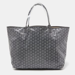 Goyard Grey Goyardine Coated Canvas and Leather Saint Louis GM Tote, Tote Handbags - Luxury Closet catalog