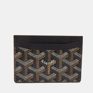 Goyard Black Goyardine Coated Canvas and Leather Saint Sulpice Card Holder, Wallets & Money Clips - Luxury Closet catalog