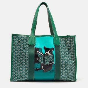 Goyard Green Goyardine Coated Canvas and Leather Villette Tote, Tote Handbags - Luxury Closet catalog