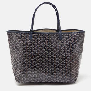 Goyard Navy Blue Goyardine Coated Canvas and Leather Saint Louis GM Tote, Tote Handbags - Luxury Closet catalog