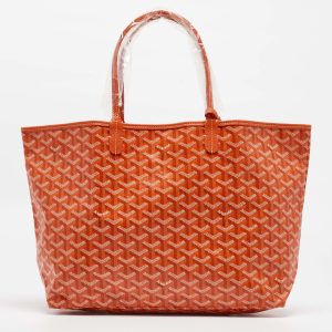 Goyard Orange Goyardine Coated Canvas and Leather Saint Louis PM Tote, Tote Handbags - Luxury Closet catalog