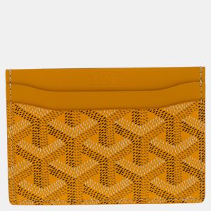 Goyard Yellow Goyardine Coated Canvas and Leather Saint Sulpice Card Holder, Wallets & Money Clips - Luxury Closet catalog