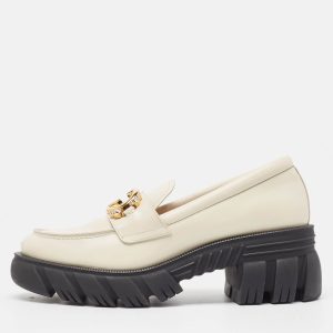 Gucci Cream Leather Interlocking G logo Sneaker Loafers Size 41, Loafers & Slip-Ons - Luxury Closet catalog