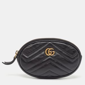 Gucci Black Leather GG Marmont Pouch, Wallets & Money Clips - Luxury Closet catalog