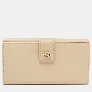 Gucci Beige Leather Interlocking G Wallet, Wallets & Money Clips - Luxury Closet catalog