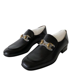 Gucci Black Leather Brixton Loafers Size EU 37, Loafers & Slip-Ons - Luxury Closet catalog