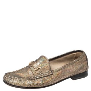 Gucci Iridescent Leather Horsebit Loafers Size 38, Loafers & Slip-Ons - Luxury Closet catalog