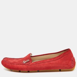 Gucci Red Suede Slip On Loafers Size 36, Loafers & Slip-Ons - Luxury Closet catalog