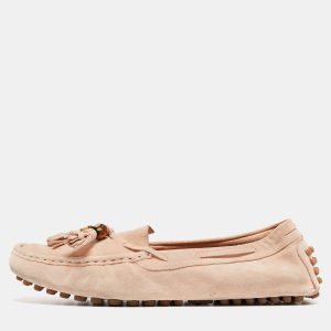 Gucci Light Pink Suede Bamboo Tassel Slip On Loafers Size 37.5, Loafers & Slip-Ons - Luxury Closet catalog