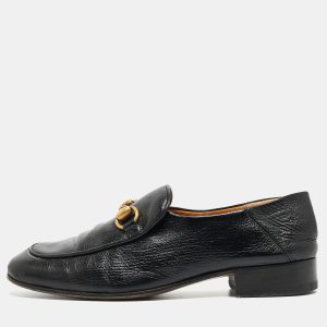 Gucci Black Leather Horsebit Loafers Size 36.5, Loafers & Slip-Ons - Luxury Closet catalog