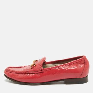 Gucci Pink Patent Leather Horsebit Loafers Size 36, Loafers & Slip-Ons - Luxury Closet catalog