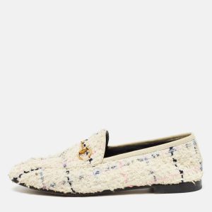 Gucci Multicolor Tweed Jordaan Horsebit Slip On Loafers Size 38.5, Loafers & Slip-Ons - Luxury Closet catalog