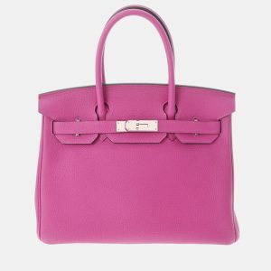 Hermes Pink Togo Leather Palladium Hardware Birkin 30 Bag, Handbags - Luxury Closet catalog