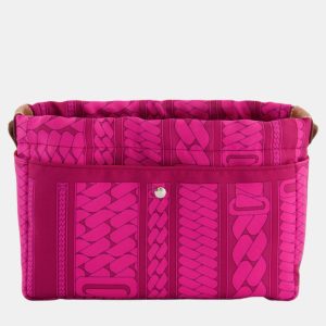 Hermes Rose Tyrien and Fauve Silk Fourbi 20 Pouch, Wallets & Money Clips - Luxury Closet catalog