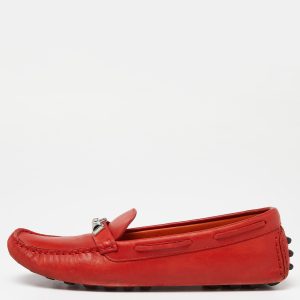 Hermes Orange Leather Irving Loafers Size 37, Loafers & Slip-Ons - Luxury Closet catalog