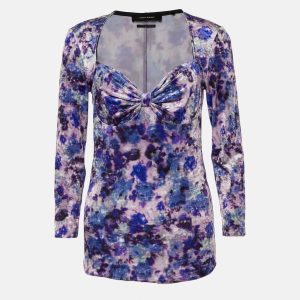 Isabel Marant Purple Printed Velvet Gubaia Top L, Shirts & Tops - Luxury Closet catalog