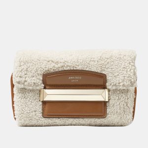 Jimmy Choo White - Leather & Suede - Shoulder Bag, Shoulder Bags - Luxury Closet catalog