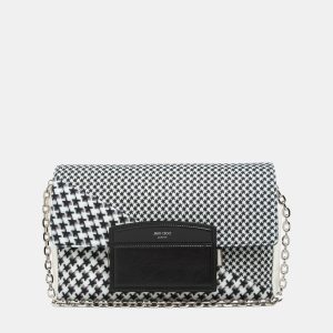 Jimmy Choo Black/White - Wool & Leather - Crossbody Bag, Shoulder Bags - Luxury Closet catalog