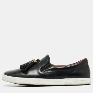 Jimmy Choo Black Leather  Fringes Tassels Loafers Size 37, Loafers & Slip-Ons - Luxury Closet catalog