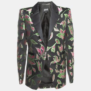 Just Cavalli Black Brocade Satin Trimmed Blazer S, Coats & Jackets - Luxury Closet catalog