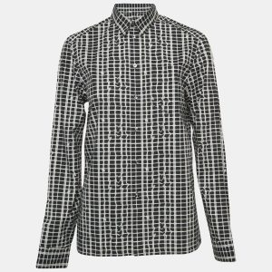Kenzo Black/White Abstract Printed Cotton Shirt M, Shirts & Tops - Luxury Closet catalog