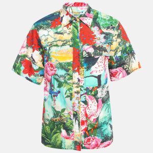 Kenzo X Disney Multicolor The Jungle Book Print Cotton Short Sleeve Shirt M, Shirts & Tops - Luxury Closet catalog