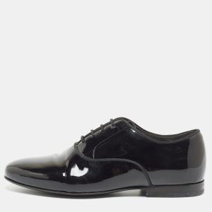 Lanvin Black Patent Leather Lace Up Oxford Size 35.5, Loafers & Slip-Ons - Luxury Closet catalog