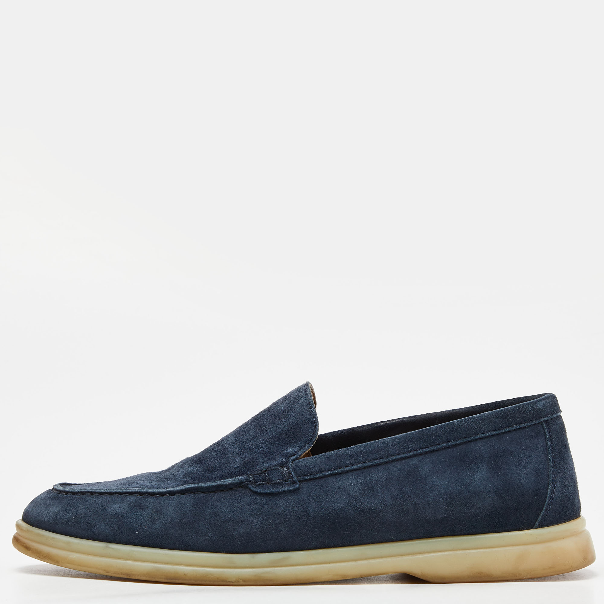 Loro Piana Navy Blue Suede Slip On Loafers Size 36, Loafers & Slip-Ons - Luxury Closet catalog