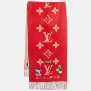 Louis Vuitton Red Monogram Cashmere Rodeo Reykjavik Scarf, Scarves & Shawls - Luxury Closet catalog