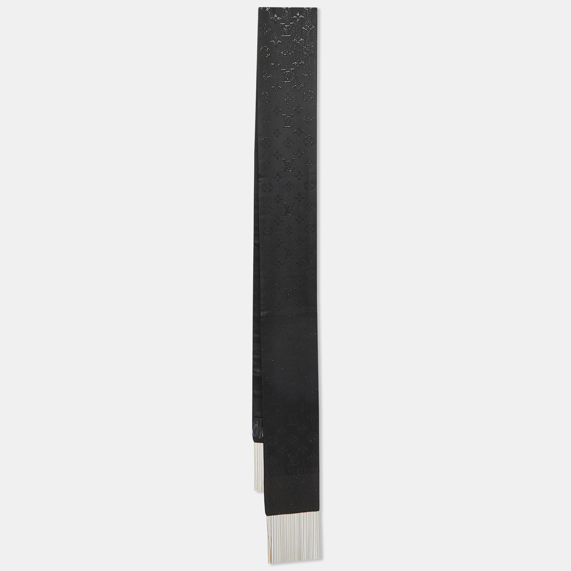 Louis Vuitton Black Monogram Silk Fringed Bandeau Scarf, Scarves & Shawls - Luxury Closet catalog