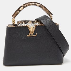 Louis Vuitton Black Taurillon Leather and Python Capucines BB Bag, Handbags - Luxury Closet catalog