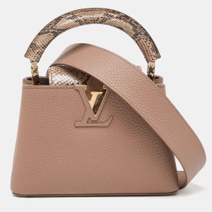 Louis Vuitton Taupe Leather and Python Capucines Mini Bag, Handbags - Luxury Closet catalog