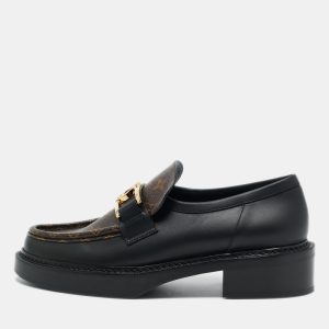 Louis Vuitton Black Monogram Canvas and Leather Academy Loafers Size 41, Loafers & Slip-Ons - Luxury Closet catalog
