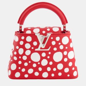 Louis Vuitton X Yayoi Kusama Red and White Mini Capucines Bag with Silver Hardware, Handbags - Luxury Closet catalog