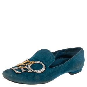 Louis Vuitton Blue Suede Love  Slip On Loafers Size 37.5, Loafers & Slip-Ons - Luxury Closet catalog