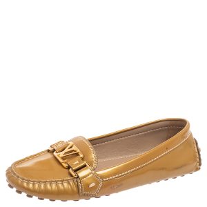Louis Vuitton Olive Green Patent Leather Logo Loafers Size 36, Loafers & Slip-Ons - Luxury Closet catalog