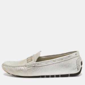 Louis Vuitton Silver Leather Lombok Slip On Loafers Size 40.5, Loafers & Slip-Ons - Luxury Closet catalog