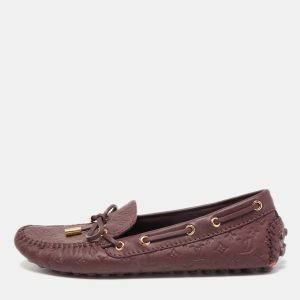 Louis Vuitton Burgundy Leather Gloria  Loafers Size 36, Loafers & Slip-Ons - Luxury Closet catalog