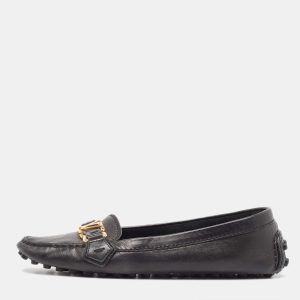 Louis Vuitton Black Leather Oxford Loafers Size 37.5, Loafers & Slip-Ons - Luxury Closet catalog