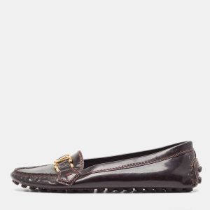 Louis Vuitton Burgundy Patent Leather Oxford Loafers Size 36, Loafers & Slip-Ons - Luxury Closet catalog