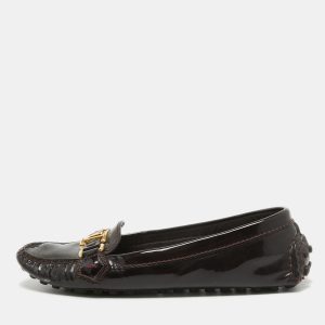 Louis Vuitton Burgundy Patent Oxford Loafers Size 36.5, Loafers & Slip-Ons - Luxury Closet catalog