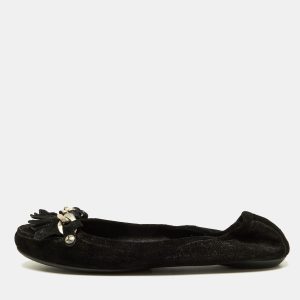 Louis Vuitton Black Glitter Suede Chain Fringe Details Loafers Size 40, Loafers & Slip-Ons - Luxury Closet catalog