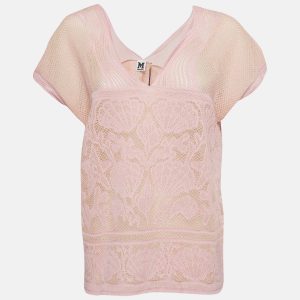 M Missoni Pink Patterned Lurex Knit Top M, Shirts & Tops - Luxury Closet catalog
