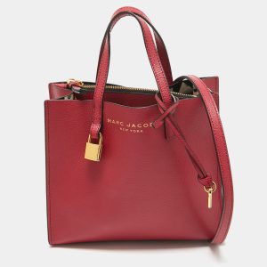 Marc Jacobs Fuchsia Leather Mini Grind Tote, Tote Handbags - Luxury Closet catalog