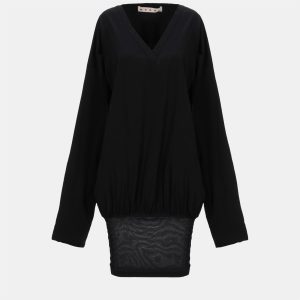Marni Black Cotton & Knit Long Sleeve Blouse M (IT 42), Shirts & Tops - Luxury Closet catalog